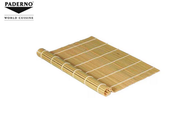 Paderno Sushi-Matte 27 cm x 27 cm aus Bambus