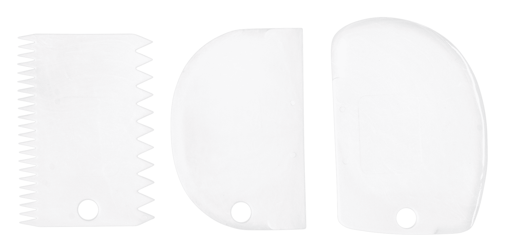Teigkarten Set 3-teilig 11–12.5 cm2