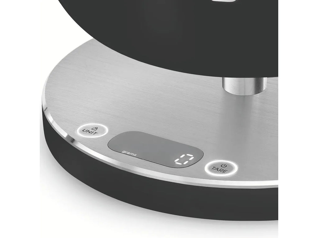 SMEG Küchenwaage KSC01BLMWW Schwarz matt Küchenwaage aus Edelstahl