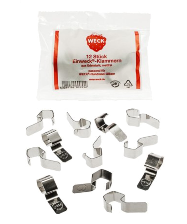 WECK Einweck-Klammern (12 Stück)