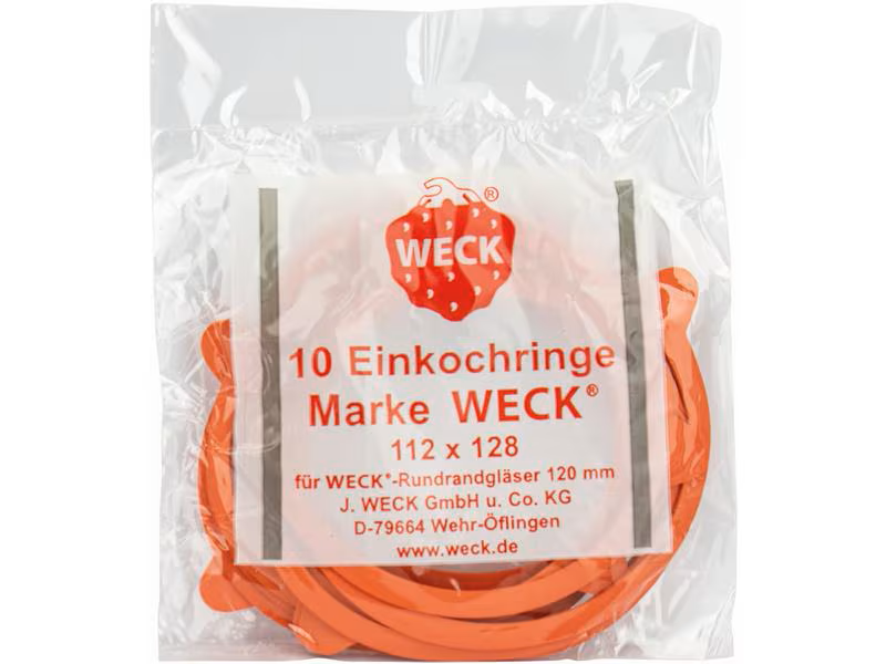 Weck Gummidichtring Ø 12 cm 10 Stück, Rot