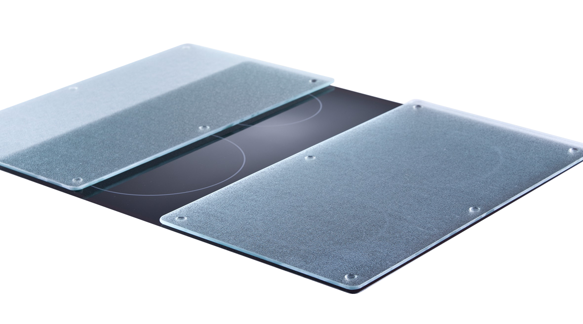 Zeller Abdeck-Schneideplatte 2-er Set Glas