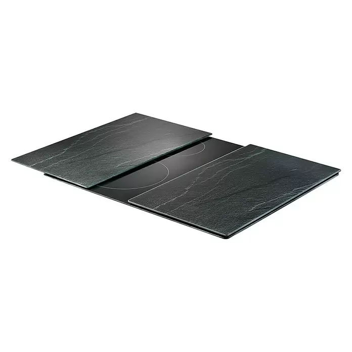 Zeller Abdeck-Schneideplatte 2-er Set Opitk Schiefer 1