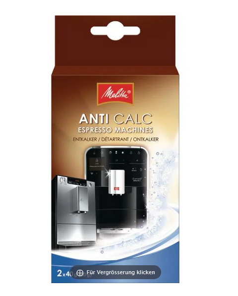 MELITTA Entkalkungsmittel Anti Calc Kaffeemaschine 2 Stück