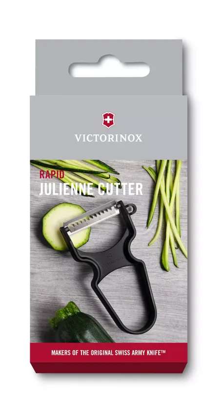 Victorinox Sparschäler Rapid mit Julienne Schliff, Schwarz