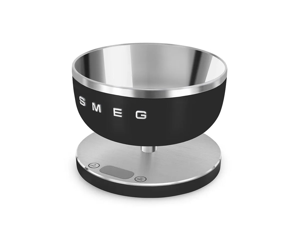 SMEG Küchenwaage KSC01BLMWW Schwarz matt Küchenwaage aus Edelstahl