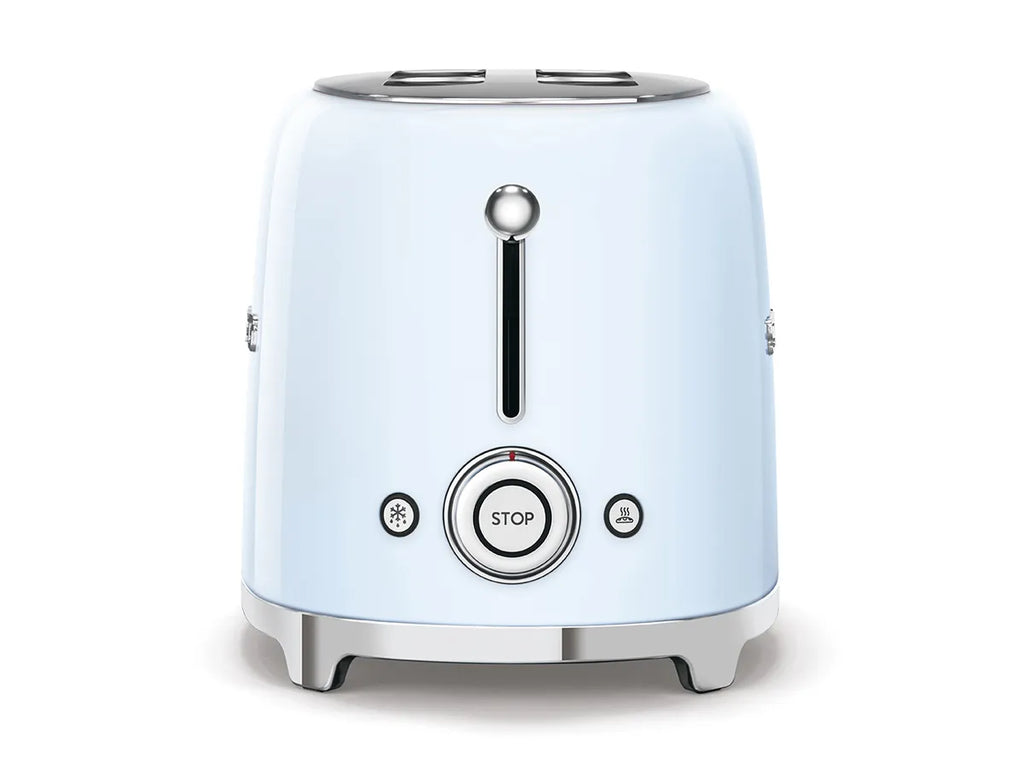 SMEG Toaster 50's Style TSF02PBEU Pastellblau Toaster mit extralangen Schlitzen