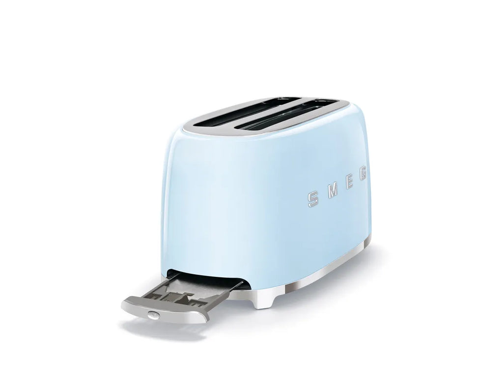 SMEG Toaster 50's Style TSF02PBEU Pastellblau Toaster mit extralangen Schlitzen