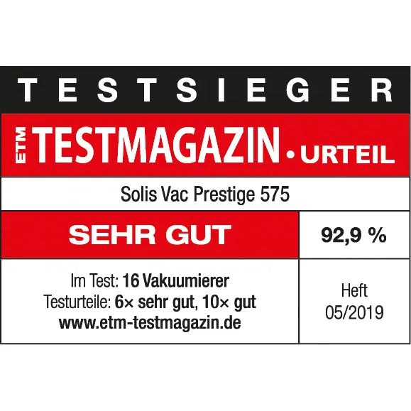 SOLIS Vakuumiergerät Typ 575 Vac Prestige