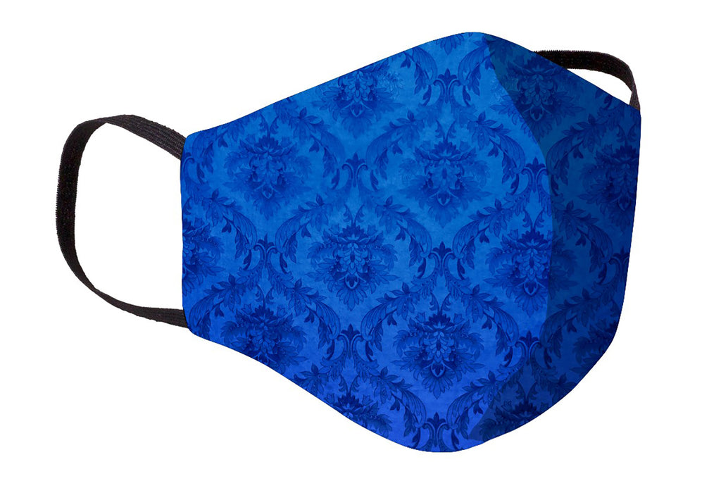 Hygienemaske Community Maske “Comfort Mask”, Ornament, blau