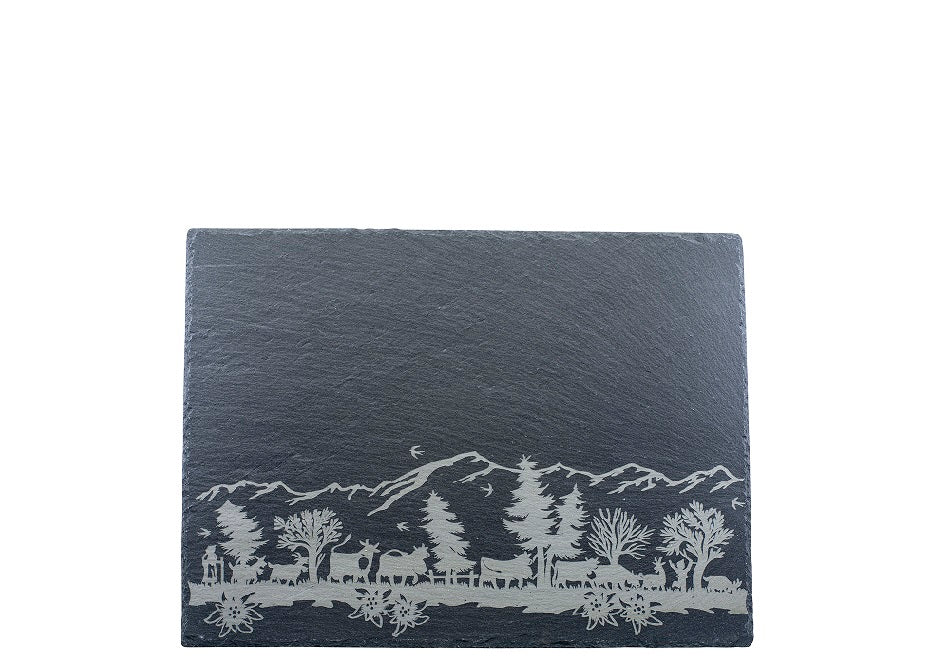 KADASTAR Schieferplatte “Alpaufzug”, 30 x 20 cm