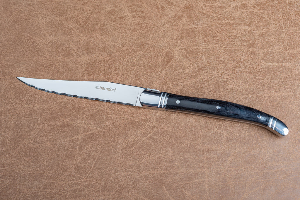 berndorf Steakmesser-Set Pakka mit Pakkaholzgriff 6 Stk schwarz