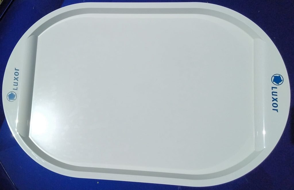 Serviertablar Antirutsch Statikmiss mit Werbebeschriftung Luxor Logo