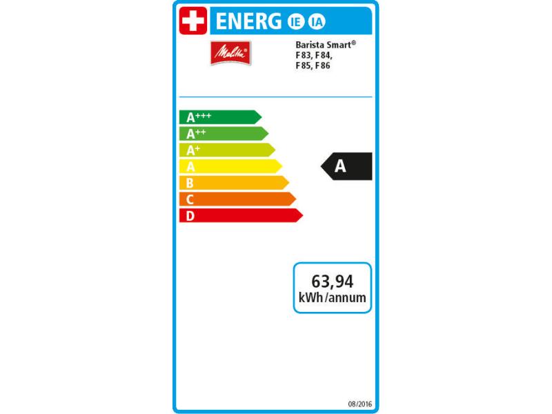 MELITTA Kaffeevollautomat Barista T Smart F830-101 Silber-Schwarz