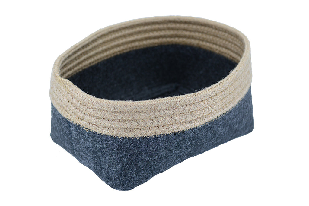 KADASTAR Filzkorb”Modern XL”, 35 x 24 x 14 cm schwarzgrau