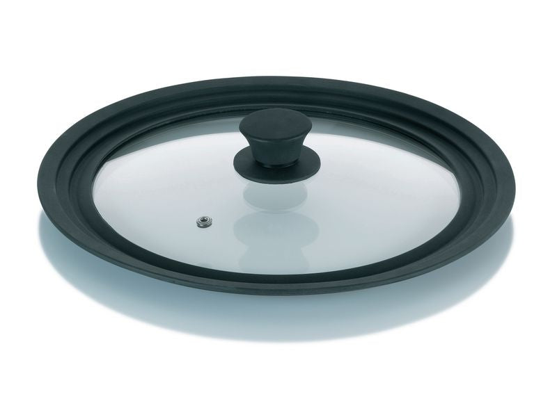 Kela Pfannendeckel 22 cm 24 cm 26 cm, Schwarz