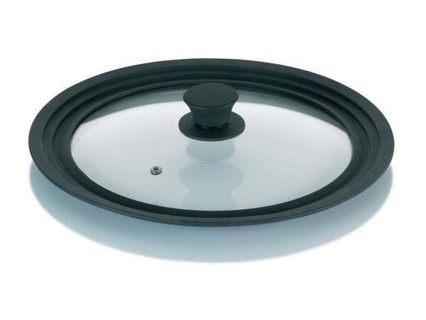 Kela Pfannendeckel 22 cm 24 cm 26 cm, Schwarz