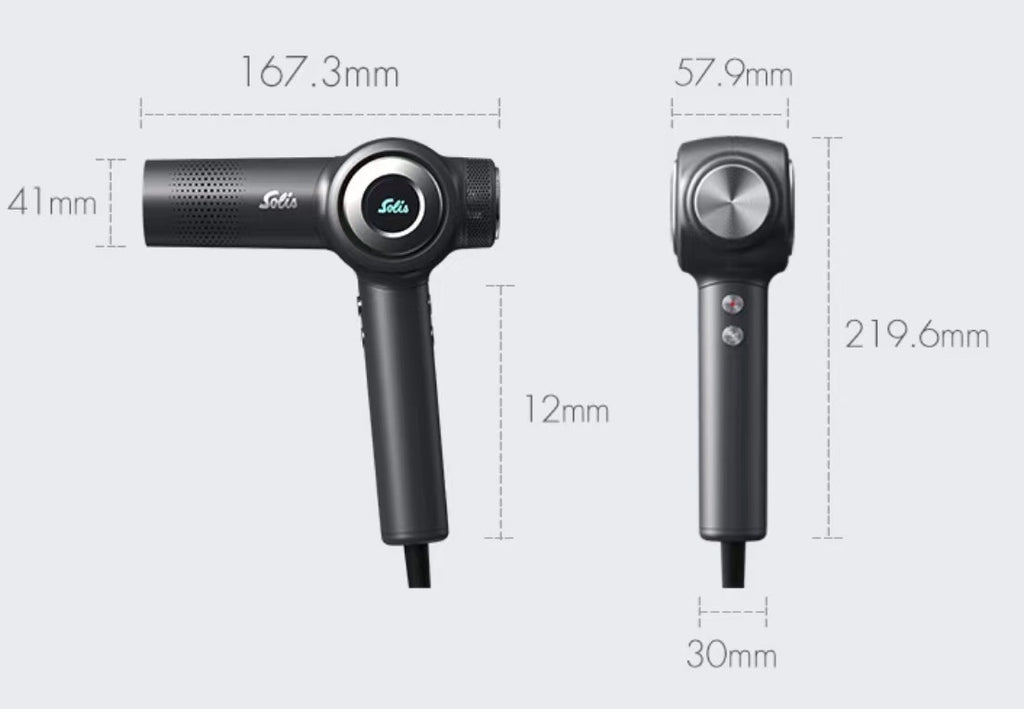 SOLIS Haartrockner Airvolution grey