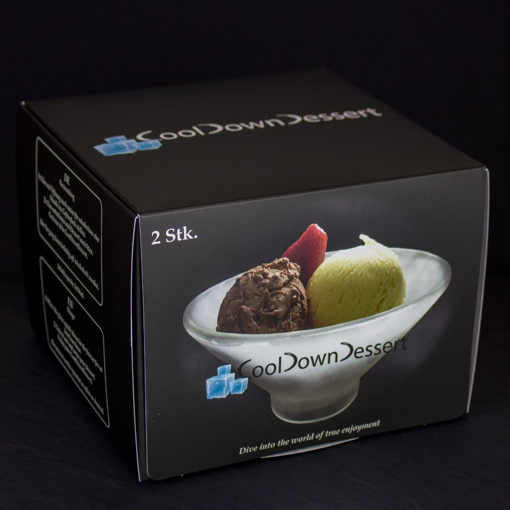 CoolDownDrink Dessert Cupglas  2 Stück à 250 ml zum einfrieren (Cool04)