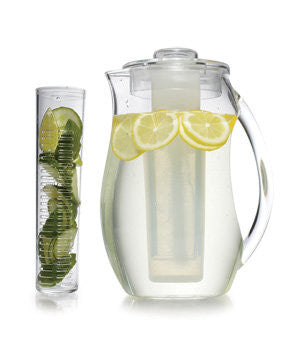 Wasserkaraffe Iced Fruit Infusion mit Eisfach und Früchtebehälter