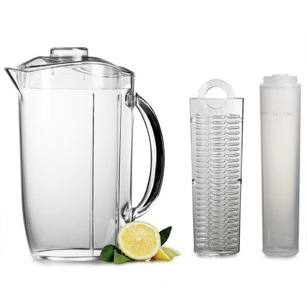 Wasserkaraffe Iced Fruit Infusion mit Eisfach und Früchtebehälter