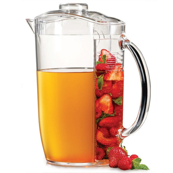 Wasserkaraffe Iced Fruit Infusion mit Eisfach und Früchtebehälter