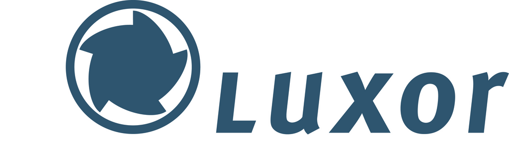 Serviertablar Antirutsch Statikmiss mit Werbebeschriftung Luxor Logo