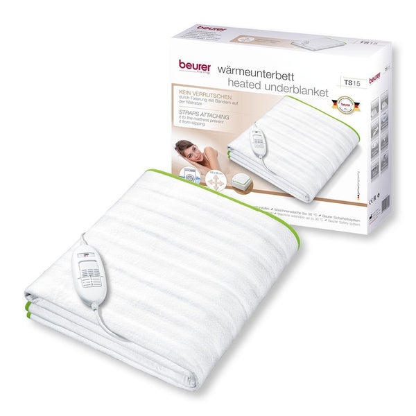 BEURER Heizdecke - Waermeunterbett Wellness TS 15