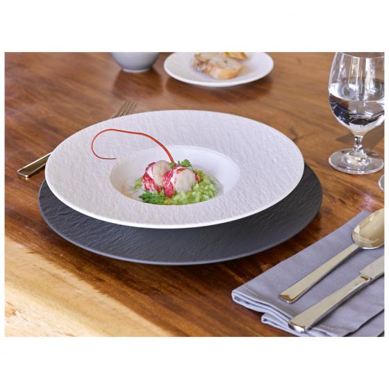 Villeroy & Boch Manufacture Rock blanc Pastateller 29cm im 6er Set