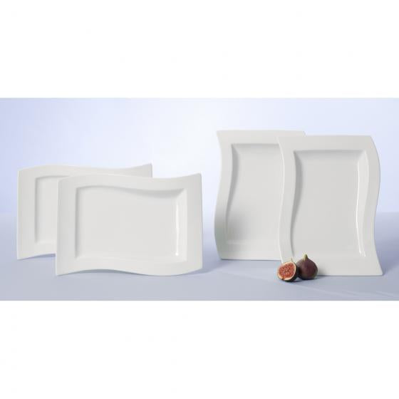 Villeroy & Boch NewWave Gourmet-Teller 4-teilig, 33x24 cm