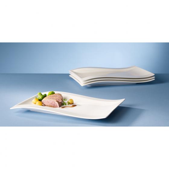 Villeroy & Boch NewWave Gourmet-Teller 4-teilig, 33x24 cm
