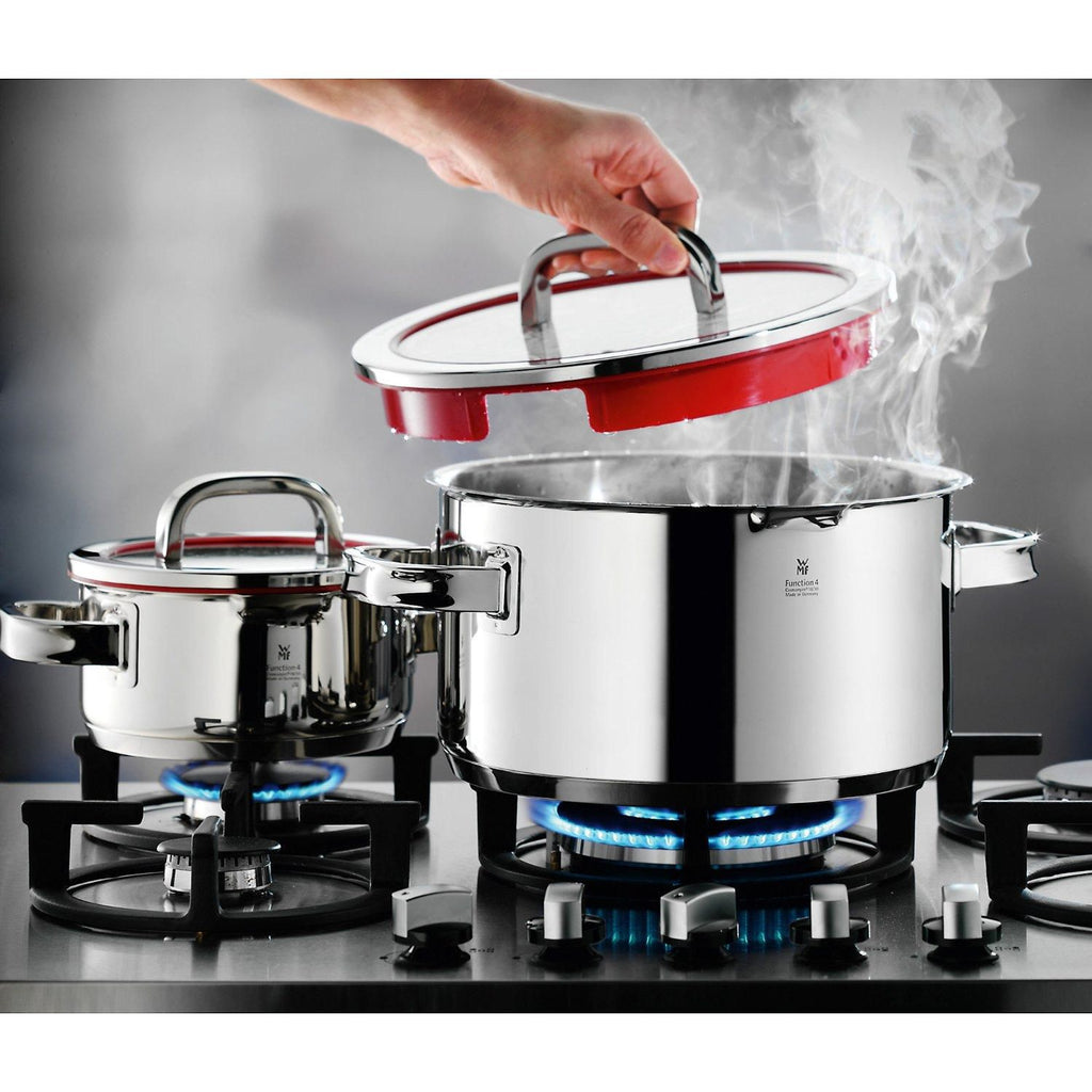 WMF Function 4 Topf-Set, 4-tlg., mit Glasdeckel, induktionsgeeignet